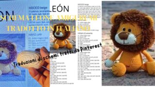 Schema leone amigurumi in Italiano